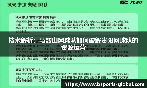 技术解析：马鞍山网球队如何破解贵阳网球队的资源运营